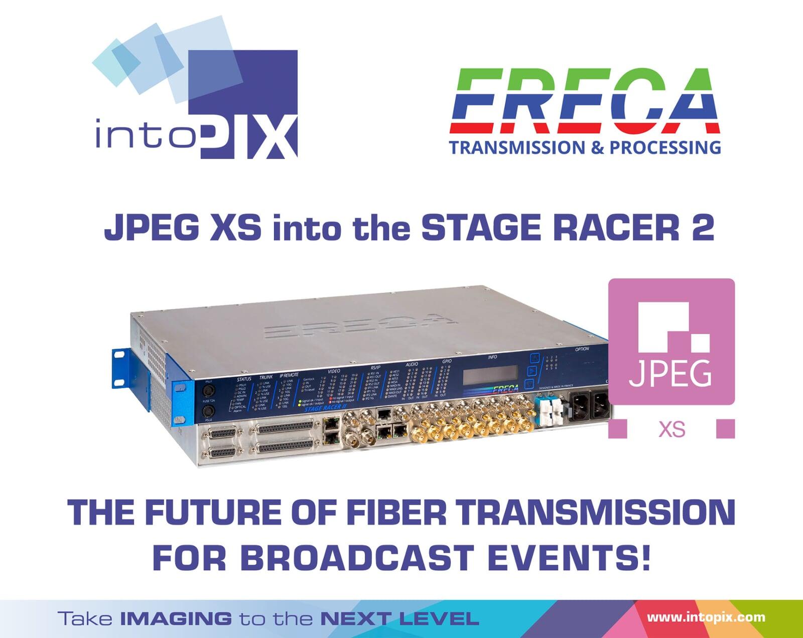 intoPIXのJPEG XS搭載のSTAGE RACER 2をご紹介：放送イベント向け光ファイバー伝送の未来